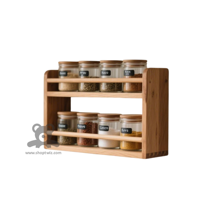 ShopTwiz Wooden Multi-Box Stand for Kitchen