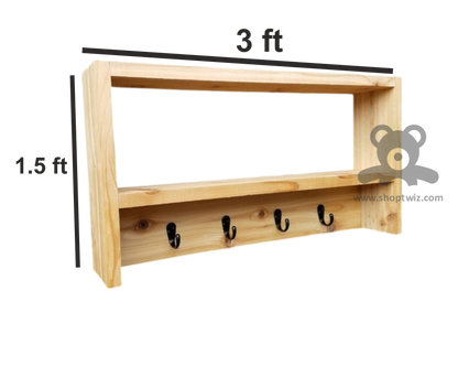 ShopTwiz Wooden Key Hanger for House And Offic