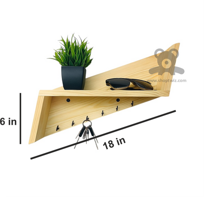 ShopTwiz Wooden Wall Hanger and Pot Stand