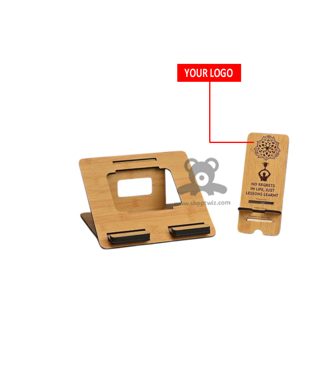 ShopTwiz Tab and Mobile Stand Customized Logo