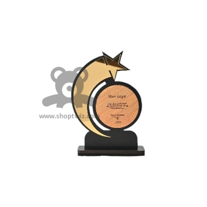 ShopTwiz  Star Trophy with Customized Logo