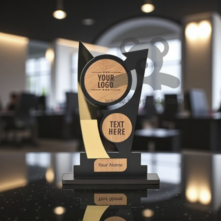 ShopTwiz Trophy with Customized Logo and Text
