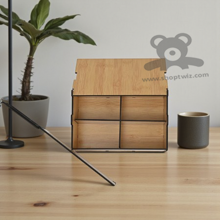 ShopTwiz Wooden Multipurpose Strong Box With Compartments-Elegant Corporate Gift