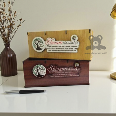 ShopTwiz Premium Wooden Engraved Frame – Custom Corporate Gift & Appreciation Plaque