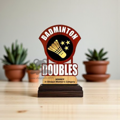ShopTwiz Badminton Doubles Trophy