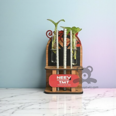 ShopTwiz Wooden Stand – Customizable Corporate Gift & Desk Accessory