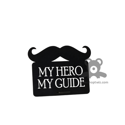 ShopTwiz My Hero My Guide Mustache Desk Décor | Unique Corporate Gift for Mentors & Leaders"