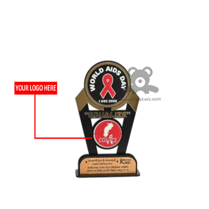 ShopTwiz Premium Wooden Trophy – Customizable Corporate Award & Recognition Gift