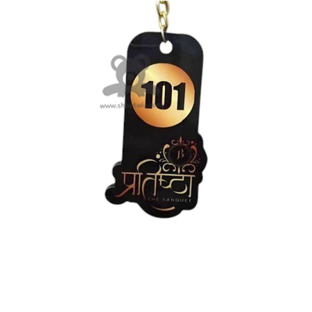 Shoptwiz Black and gold Hanging with Customized number Logo or text