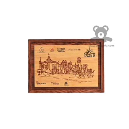 ShopTwiz Wooden Engraved Corporate Plaque – Customizable Recognition & Appreciation Award