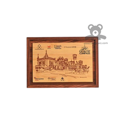 ShopTwiz Wooden Engraved Corporate Plaque – Customizable Recognition & Appreciation Award