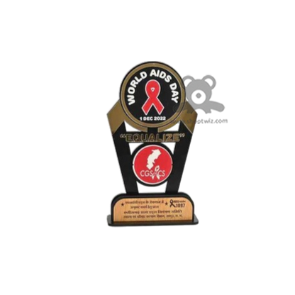 ShopTwiz Premium Wooden Trophy – Customizable Corporate Award & Recognition Gift
