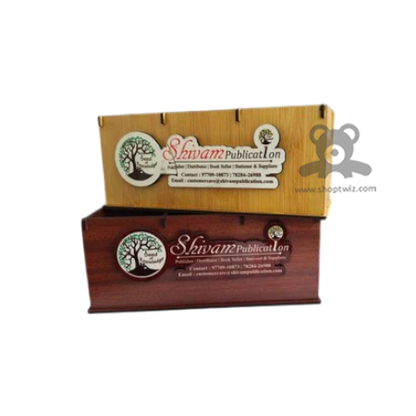ShopTwiz Premium Wooden Engraved Frame – Custom Corporate Gift & Appreciation Plaque