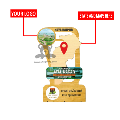 ShopTwiz Map Stand  Customized Map And State