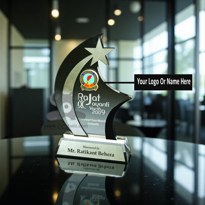ShopTwiz Customized Acrylic Memento – Personalized Logo & Name Corporate Gift