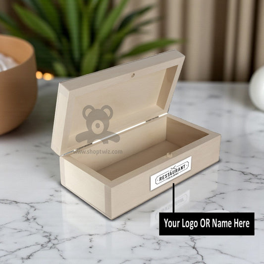 ShopTwiz Customized Wooden Box – Personalize with Logo or Name | Premium Corporate Gift