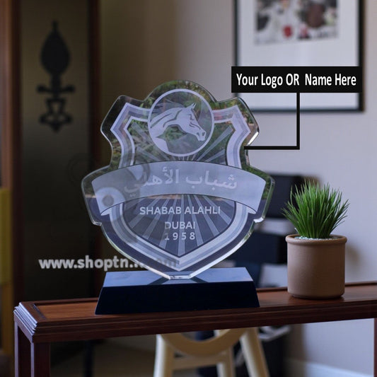 ShopTwiz Customized Best Acrylic Trophy – Personalized Logo & Name Corporate Gift