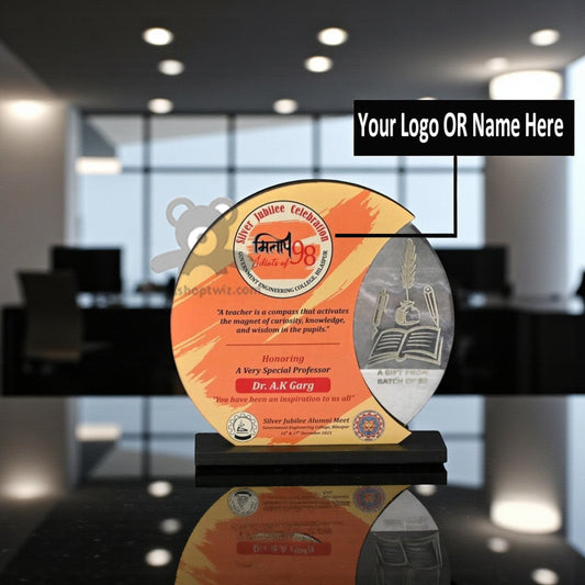 ShopTwiz Customized Wooden Classy Memento – Personalized Logo & Name Corporate Gift