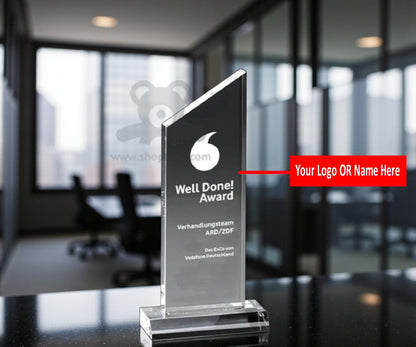 ShopTwiz Customized Trophy – Personalized Logo & Name Printed Corporate Gift
