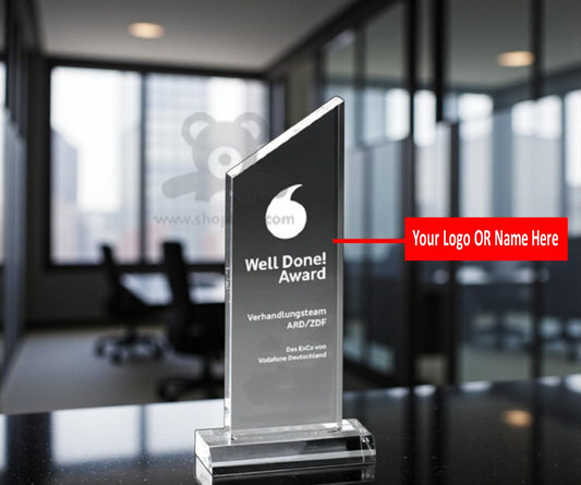 ShopTwiz Customized Trophy – Personalized Logo & Name Printed Corporate Gift