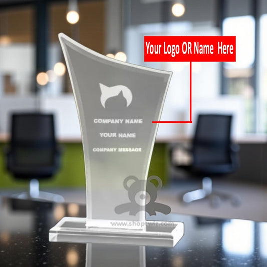 ShopTwiz Customized Trophy – Personalized with Logo or Name | Premium Corporate Gift