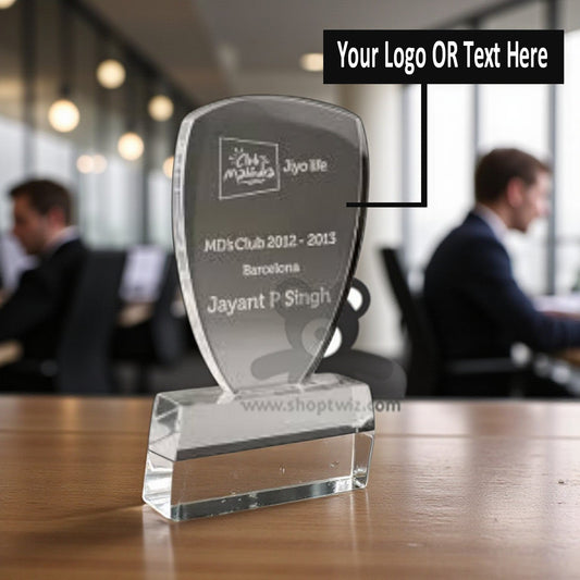 ShopTwiz Customized Acrylic Momento – Personalized Logo & Name Corporate Gift