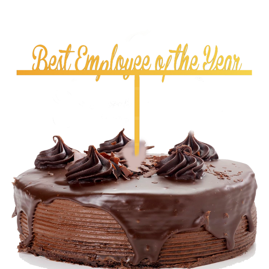Best Employee of the year cake topper