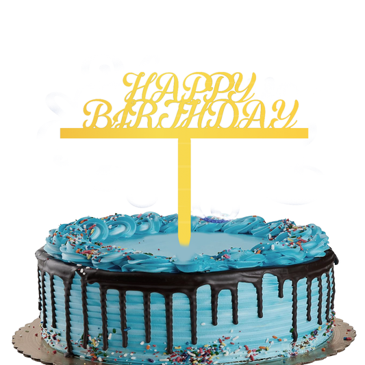 Happy birthday cake topper