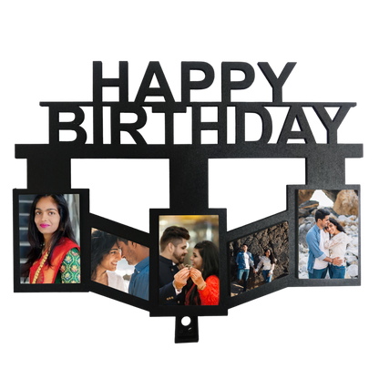 ShopTwiz Happy Birthday Dear Collage Photo Frame with 5 photos ( Customizable )