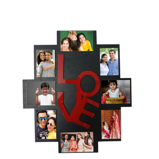 ShopTwiz Love Collage Photo Frame with 8 photos ( Customizable )