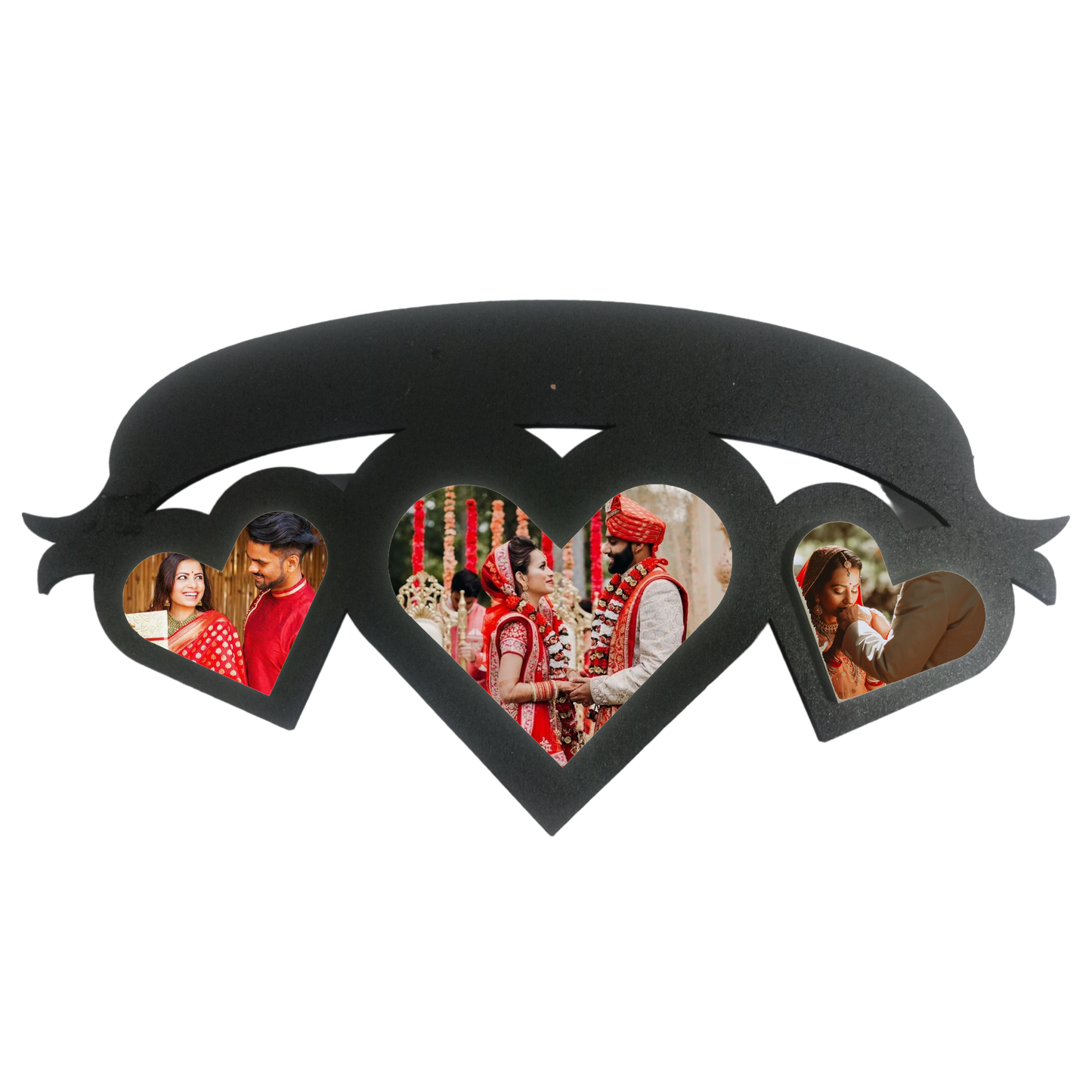 ShopTwiz My Heart  Collage Photo Frame with 3 photos ( Customizable )