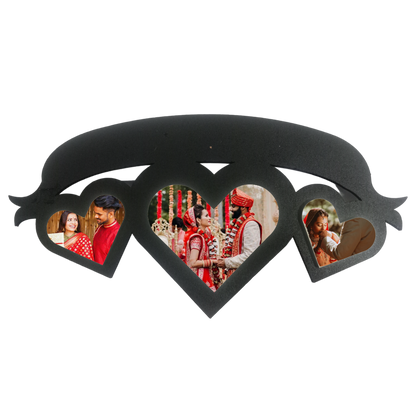 ShopTwiz My Heart  Collage Photo Frame with 3 photos ( Customizable )