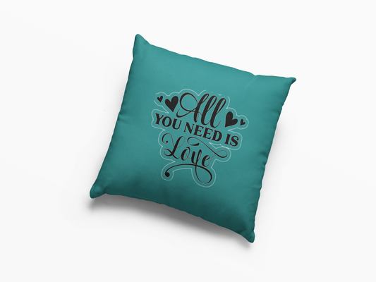 All You Need Is Love Printed Cushion