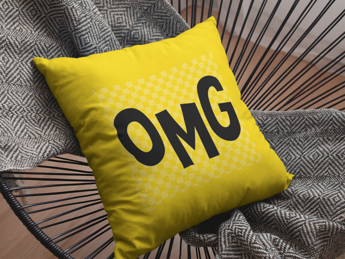 OMG  Printed Cushion