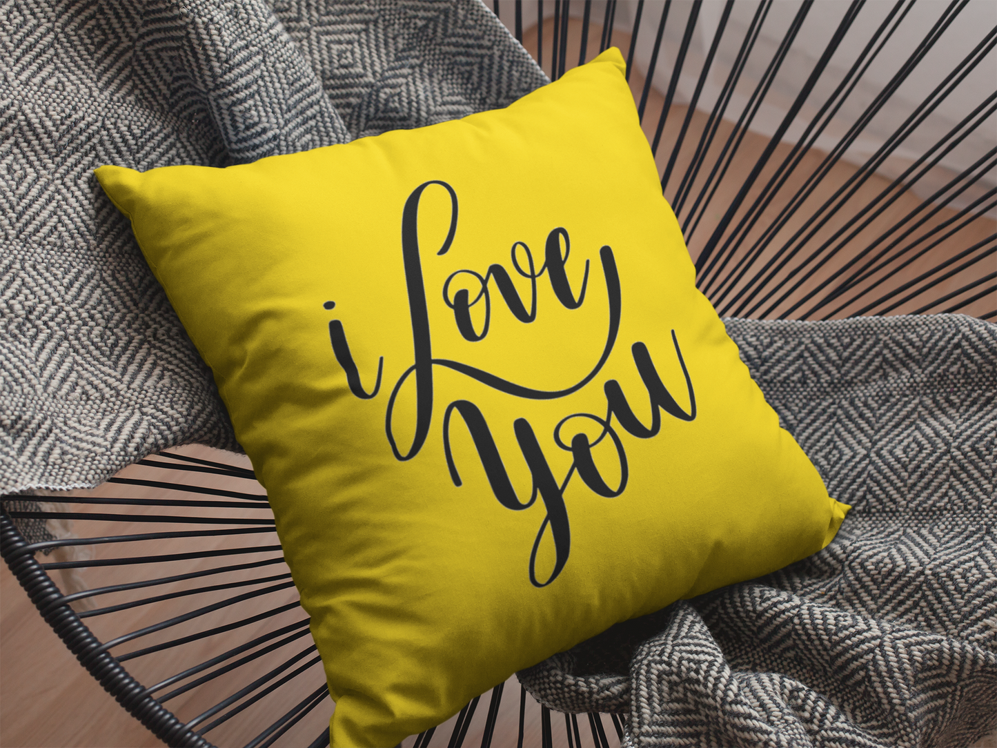 I Love You  Printed Cushion