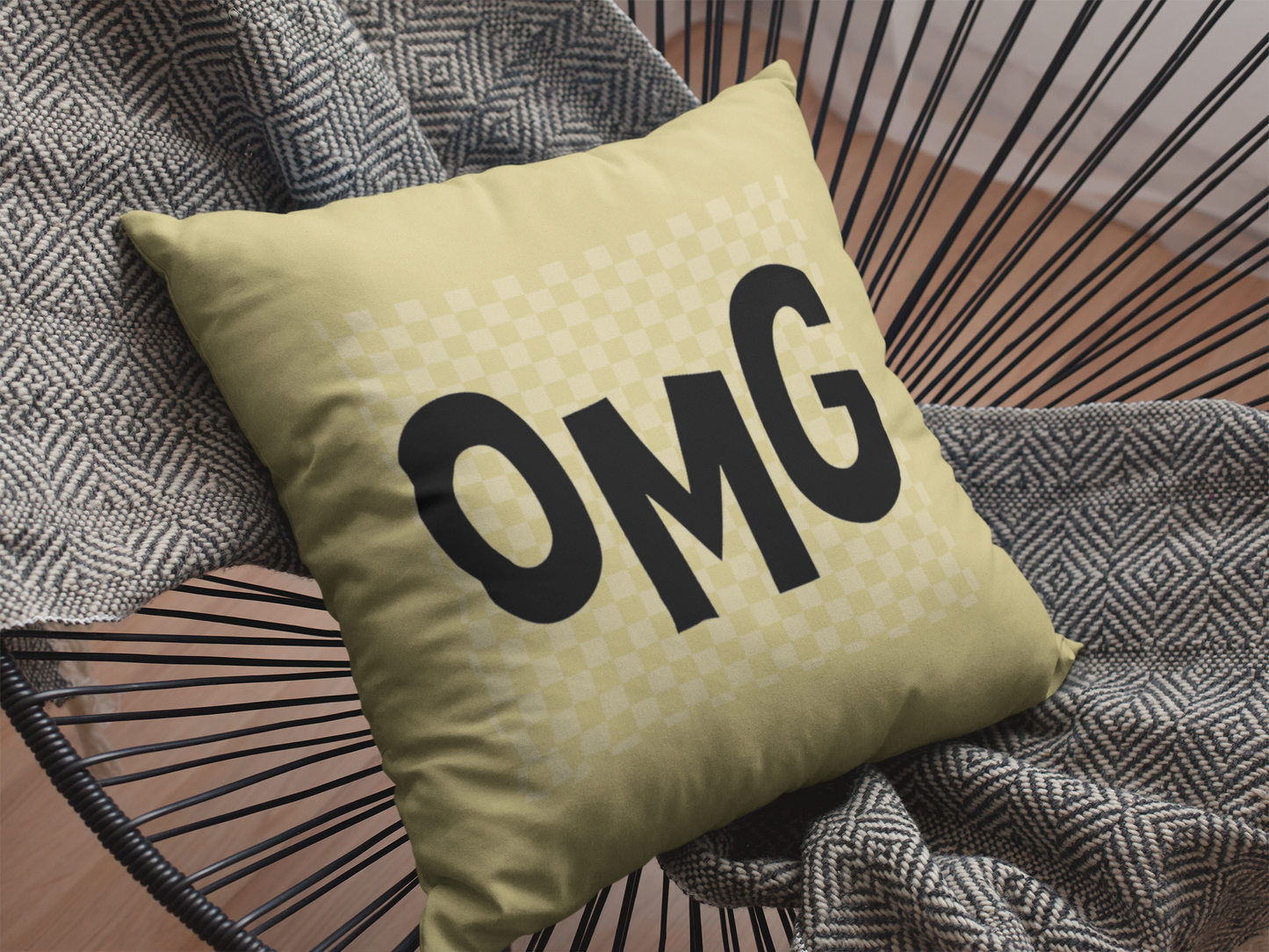 OMG  Printed Cushion