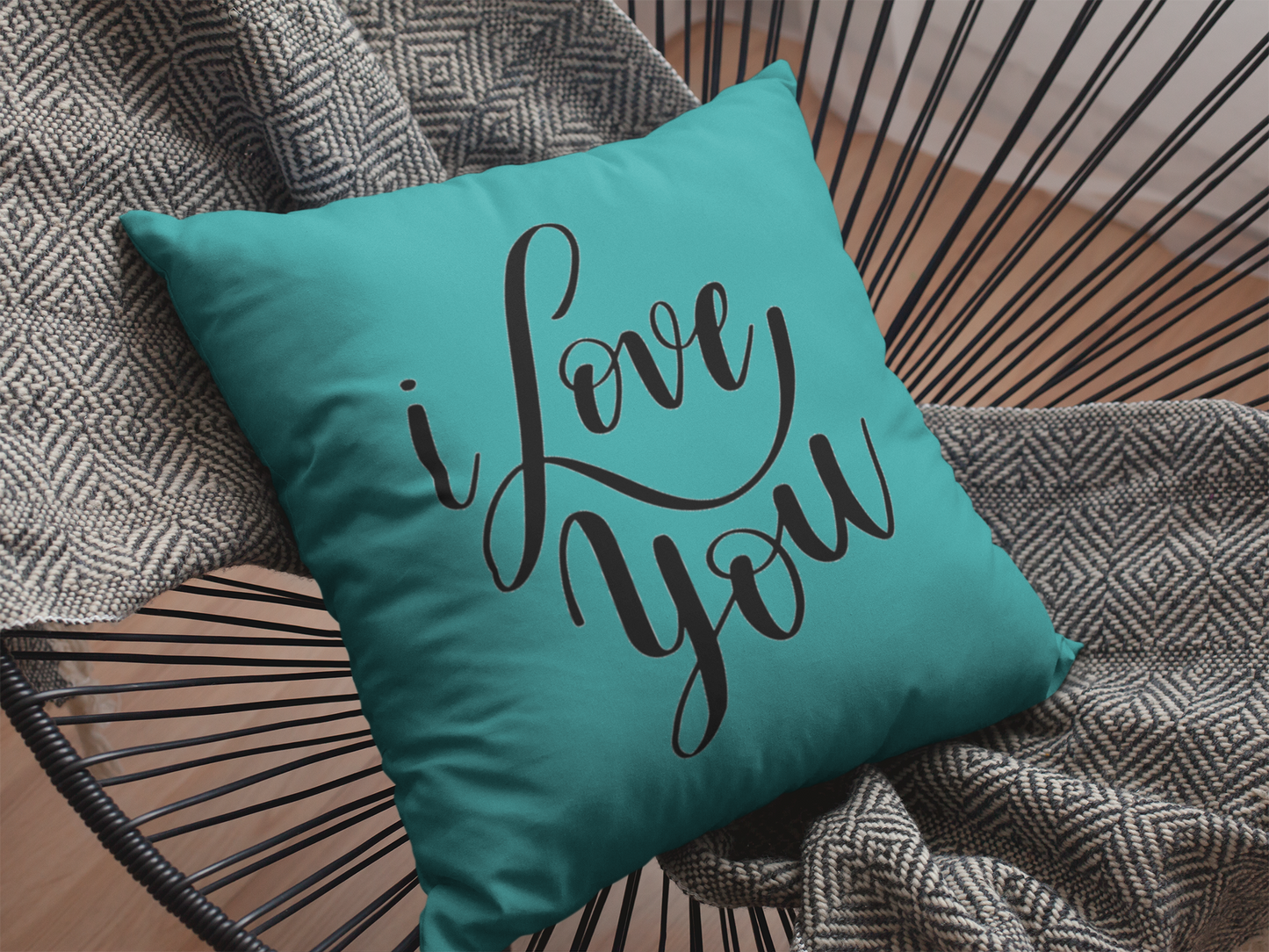 I Love You  Printed Cushion