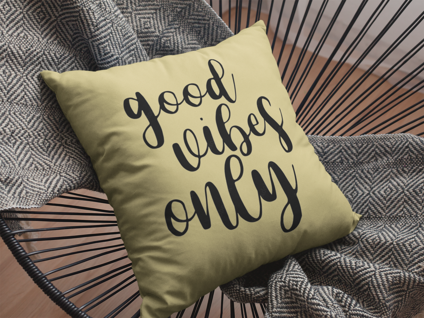 Good Vibes Only Printed Cushion