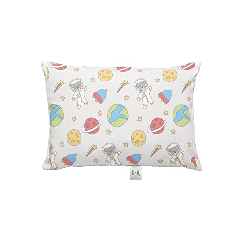 Prints and Cuts Toddler/Baby/New Born Pillow with Extra Soft Pillow Cover - Astronaut - 9" x 12" - Baby Pillow for Bedding, Bed Set - (Set of 1)