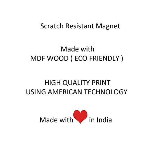Prints and Cuts Ladakh Set of Fridge Magnet and Key Chain (Combo)