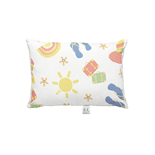 Prints and Cuts Toddler/Baby/New Born Pillow with Extra Soft Pillow Cover - Cliart Design - 9" x 12" - Baby Pillow for Bedding, Bed Set - (Set of 1)