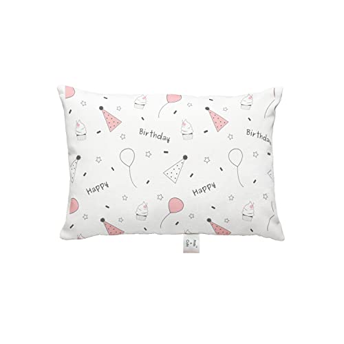 New Born Pillow with Extra Soft Pillow Cover - Happy Birthday Candy