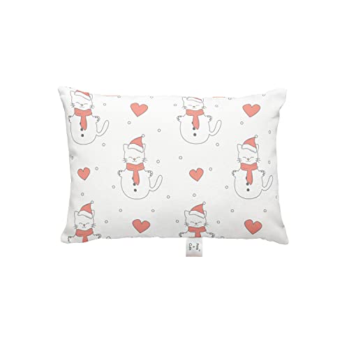 Prints and Cuts Toddler/Baby/New Born Pillow with Extra Soft Pillow Cover - Santa - 9" x 12" - Baby Pillow for Bedding, Bed Set - (Set of 1)