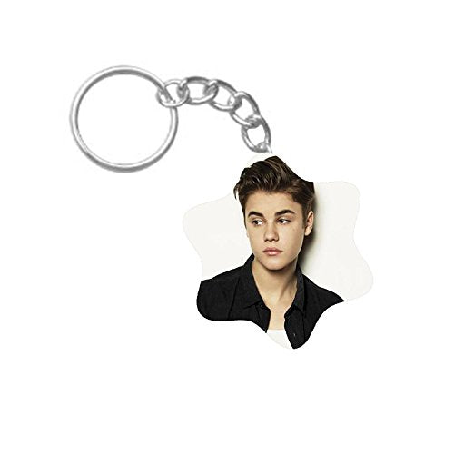 ShopTwiz Baby Bieber Printed Wooden (Hexagon) Keyring