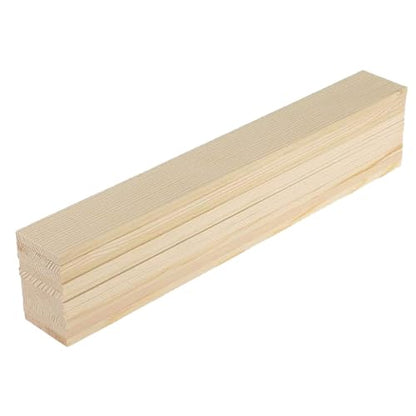 ShopTwiz Natural Pine Wood Rectangle Board Panel for Arts Craft (900X40X6 MM) Set of 20