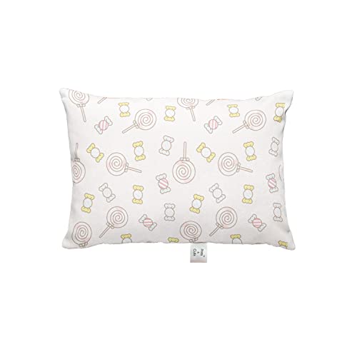 Prints and Cuts Toddler/Baby/New Born Pillow with Extra Soft Pillow Cover - Candy - 9" x 12" - Baby Pillow for Bedding, Bed Set - (Set of 1)