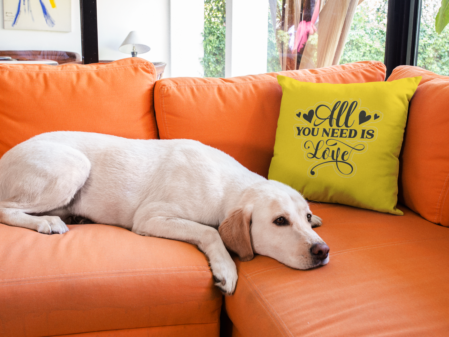All You Need Is Love Printed Cushion