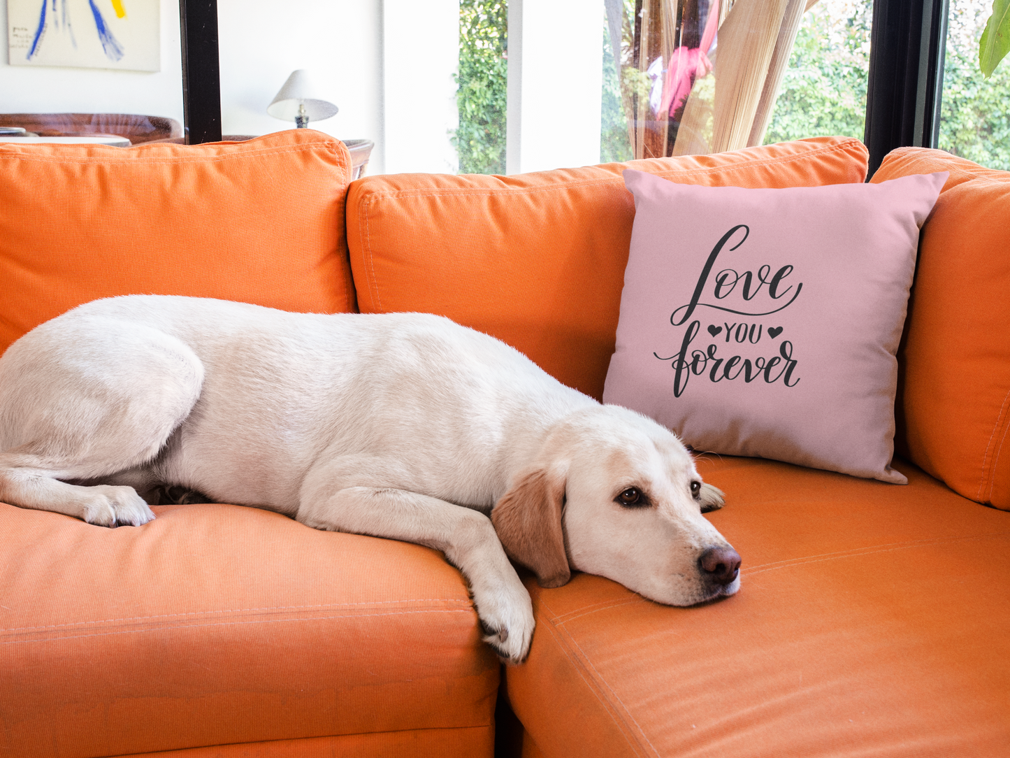 Love you Forever  Printed Cushion