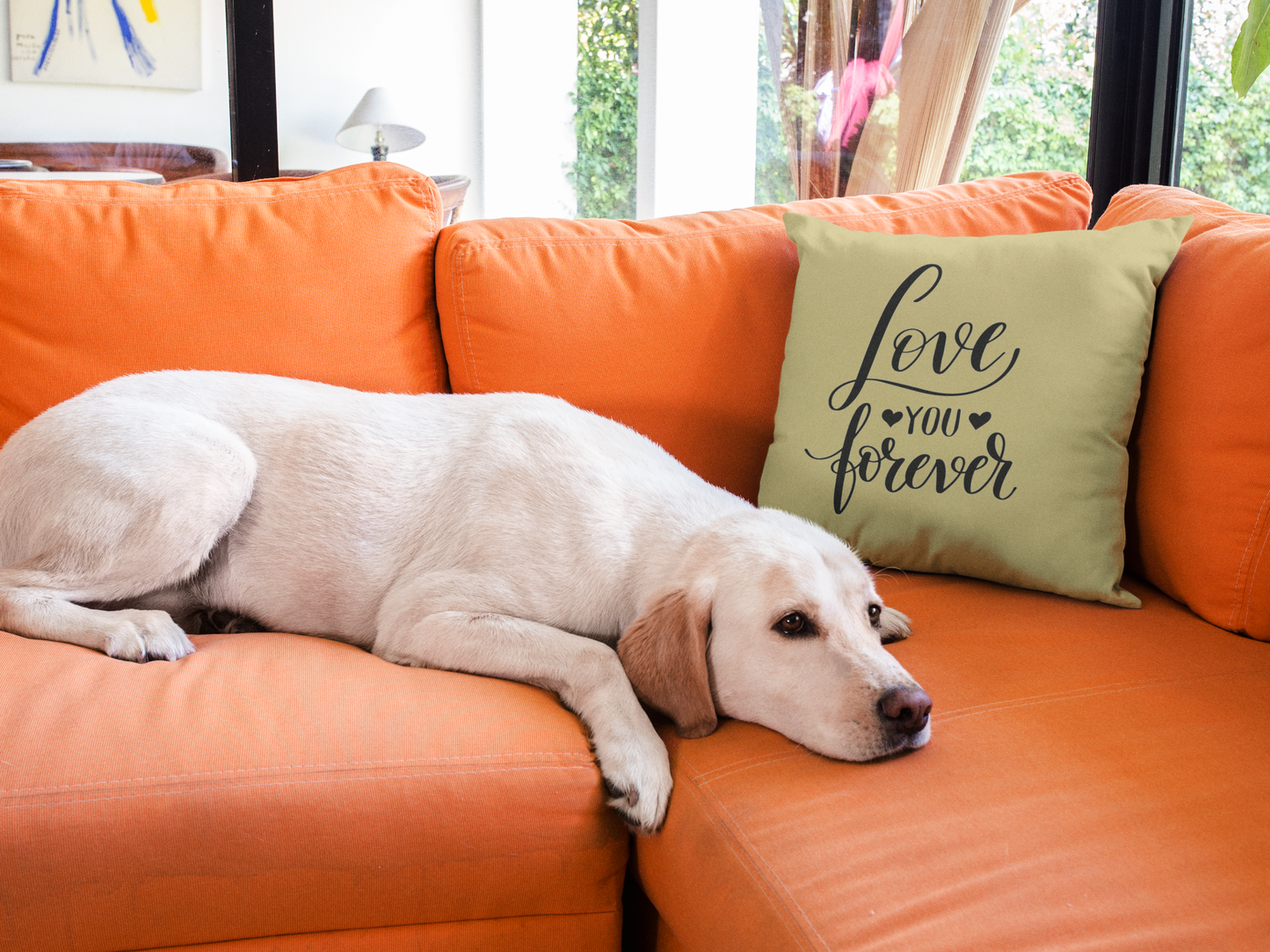 Love you Forever  Printed Cushion