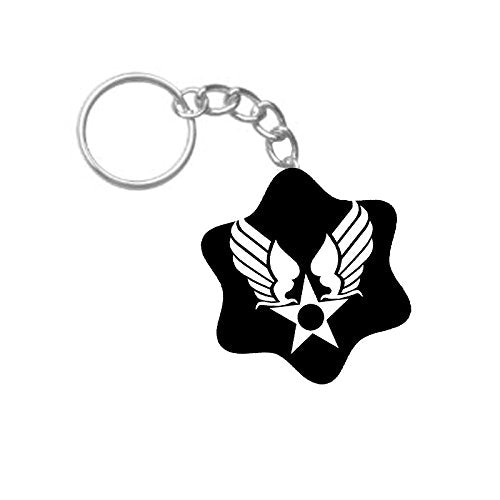 ShopTwiz Star Wings Printed Wooden (Hexagon) Keyring